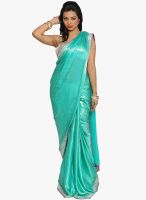 Jashn Blue Embroidered Saree