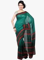 Jashn Green Printed Saree