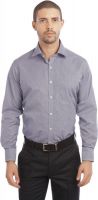 Leo Men's Checkered Formal Blue Shirt