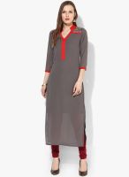 La Firangi Grey Solid Kurtis