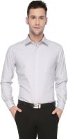 Markrich Men's Striped Formal Purple Shirt