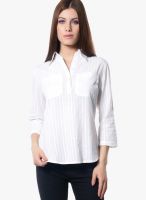 Meira White Solid Shirt