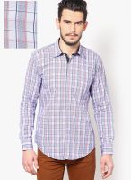 Monteil & Munero Checks Orange Casual Shirt