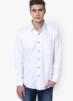 Monteil & Munero Solid White Casual Shirt