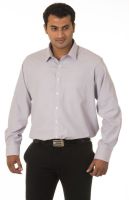 Nova Scottia Men's Solid Formal Purple Shirt
