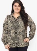 Oxolloxo Beige Printed Shirt