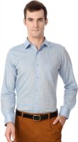 Peter England Men's Solid Formal Blue Shirt