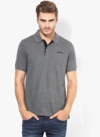 Reebok Dist. Core Grey Training Polo T-Shirt