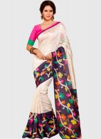 Roop Kashish Cream Printed Saree