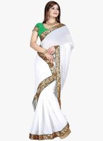 Roop Kashish White Embellished Saree