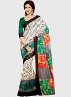 Roop Kashish White Printed Saree