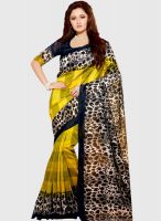 Roop Kashish Yellow Printed Saree