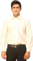 Seven Days Men's Solid Formal White Shirt