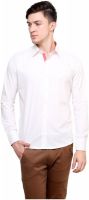 Shreebalajitraders Men's Solid Formal White Shirt