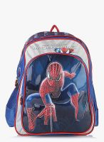 Simba 16 Inches Spiderman Silver Spider Blue School Backpack
