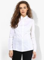 Sisley White Solid Shirt