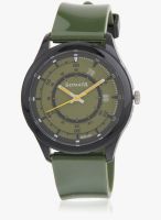 Sonata 77007Pp01J-Sdd153 Green Analog Watch