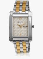 Sonata Diwali 7953Bm02 Two Tone/White Analog Watch