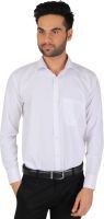 Spaky Men's Solid Formal White Shirt
