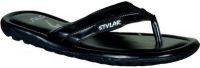 Stylar Black Dr. Comfort Flip Flops