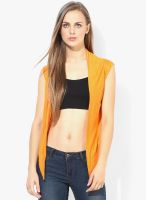 Style Quotient Orange Solid Shrug