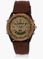 Timex Mf13-Sor Brown/Beige Analog & Digital Watch