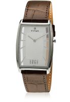 Titan Edge Nd1575Sl01 Brown/White Analog Watch