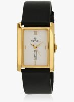 Titan Ne1164yl07 Black/Golden-White Analog Watch