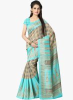 Vaamsi Beige Printed Saree