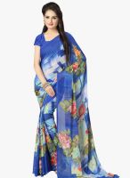 Vaamsi Blue Printed Saree