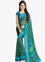 Vaamsi Blue Printed Saree