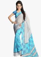 Vaamsi Blue Printed Saree