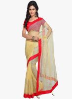 Vaamsi Yellow Embellished Saree