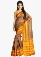 Vaamsi Yellow Printed Saree