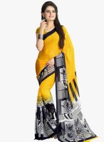 Vaamsi Yellow Printed Saree