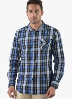 Vintage Black Check Slim Fit Casual Shirt