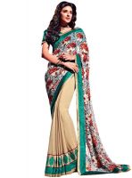 Vishal Cream Printed Saree