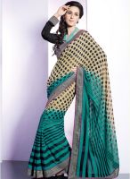 Vishal Cream Printed Saree