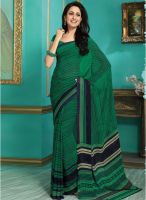 Vishal Green Printed Saree