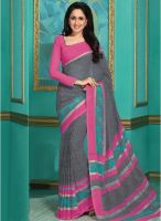 Vishal Grey Printed Saree