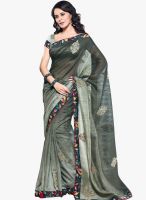 Vishal Grey Printed Saree