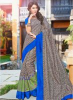 Vishal Grey Printed Saree