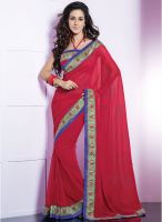 Vishal Maroon Printed Saree