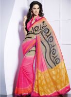 Vishal Pink Printed Saree