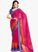 Vishal Pink Printed Saree