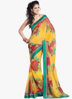 Vishal Yellow Printed Saree