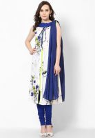 W Blue Printed Kurtis