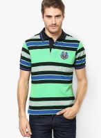 Wilkins & Tuscany Green Printed Polo T-Shirts