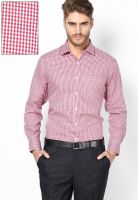 Wills Lifestyle Red Formal Shirt