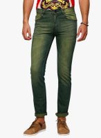 Yepme Green Low Rise Regular Fit Jeans